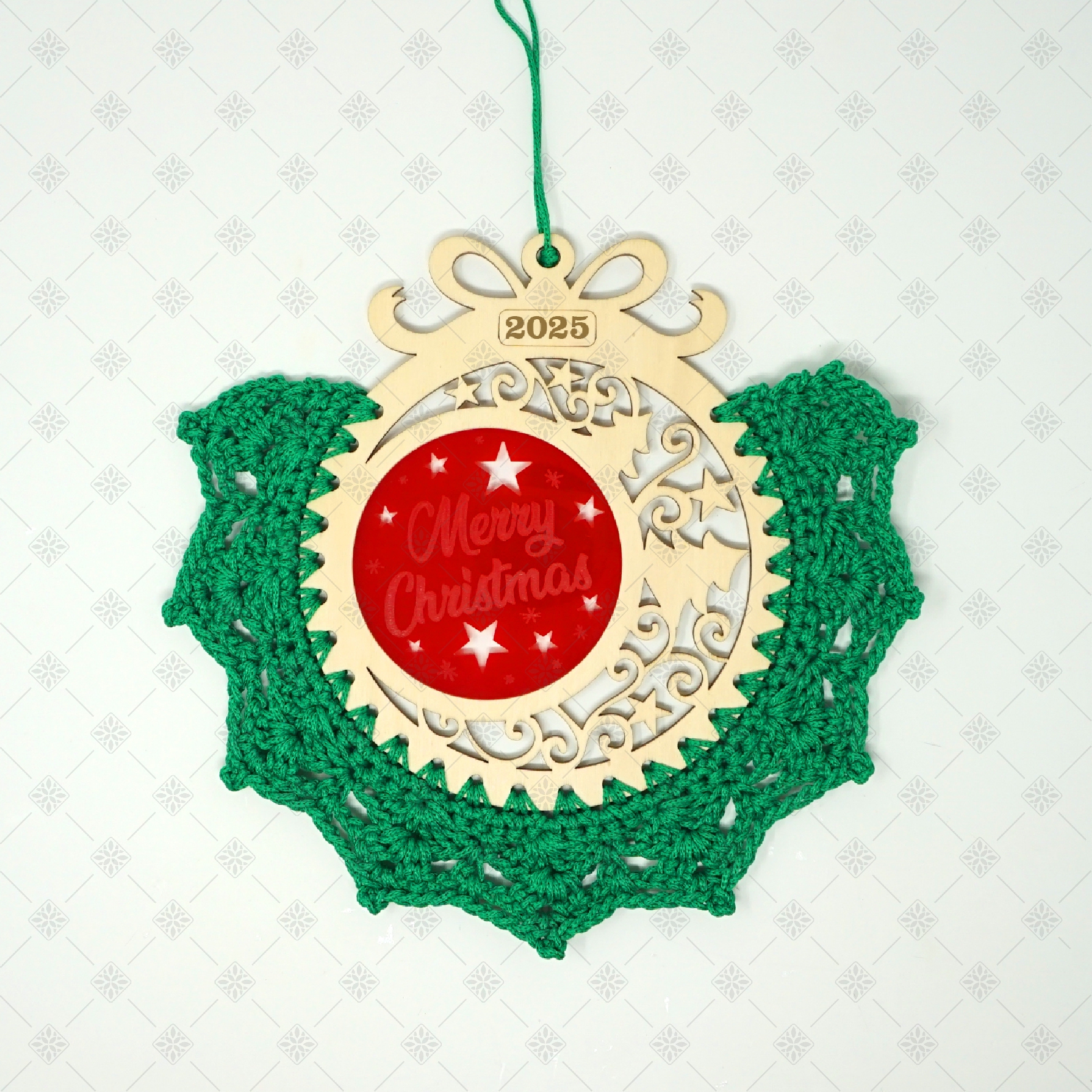 Base in Legno Ghirlande Natalizie Sfera Plex