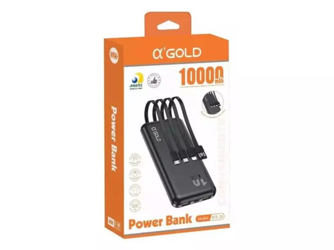 Power Bank Alpha Gold 10000mAh