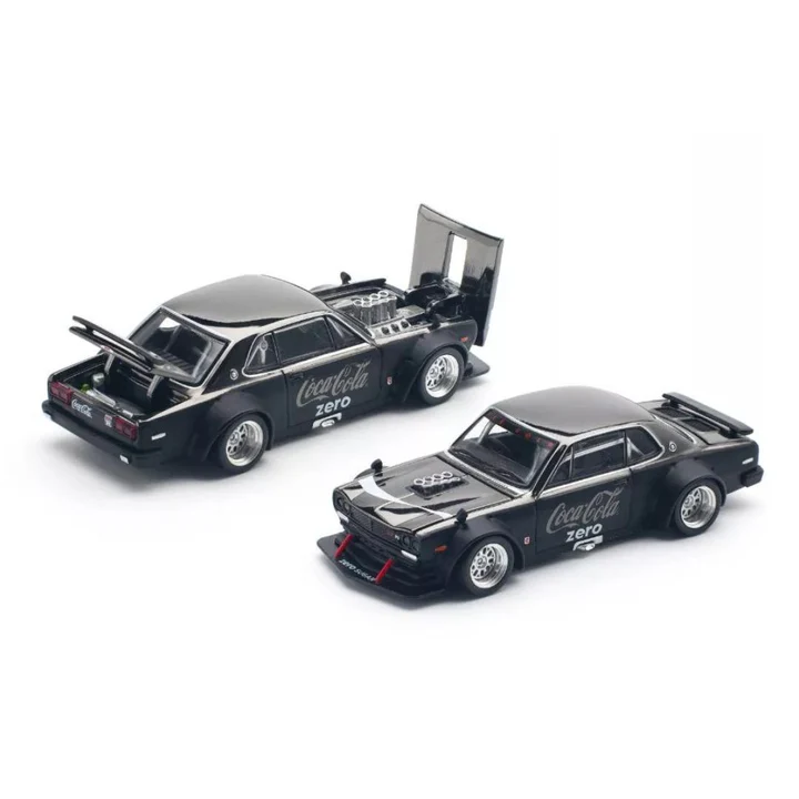  Skyline GT R V8 Drift Hakosuka Coca Cola Chrome Black
