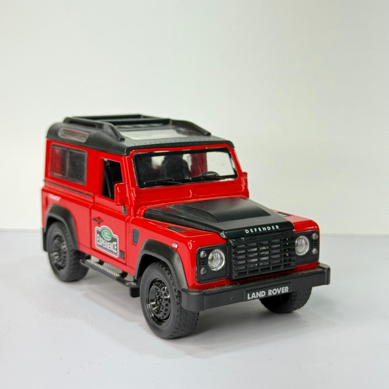 Red Land Rover Defender Model Car