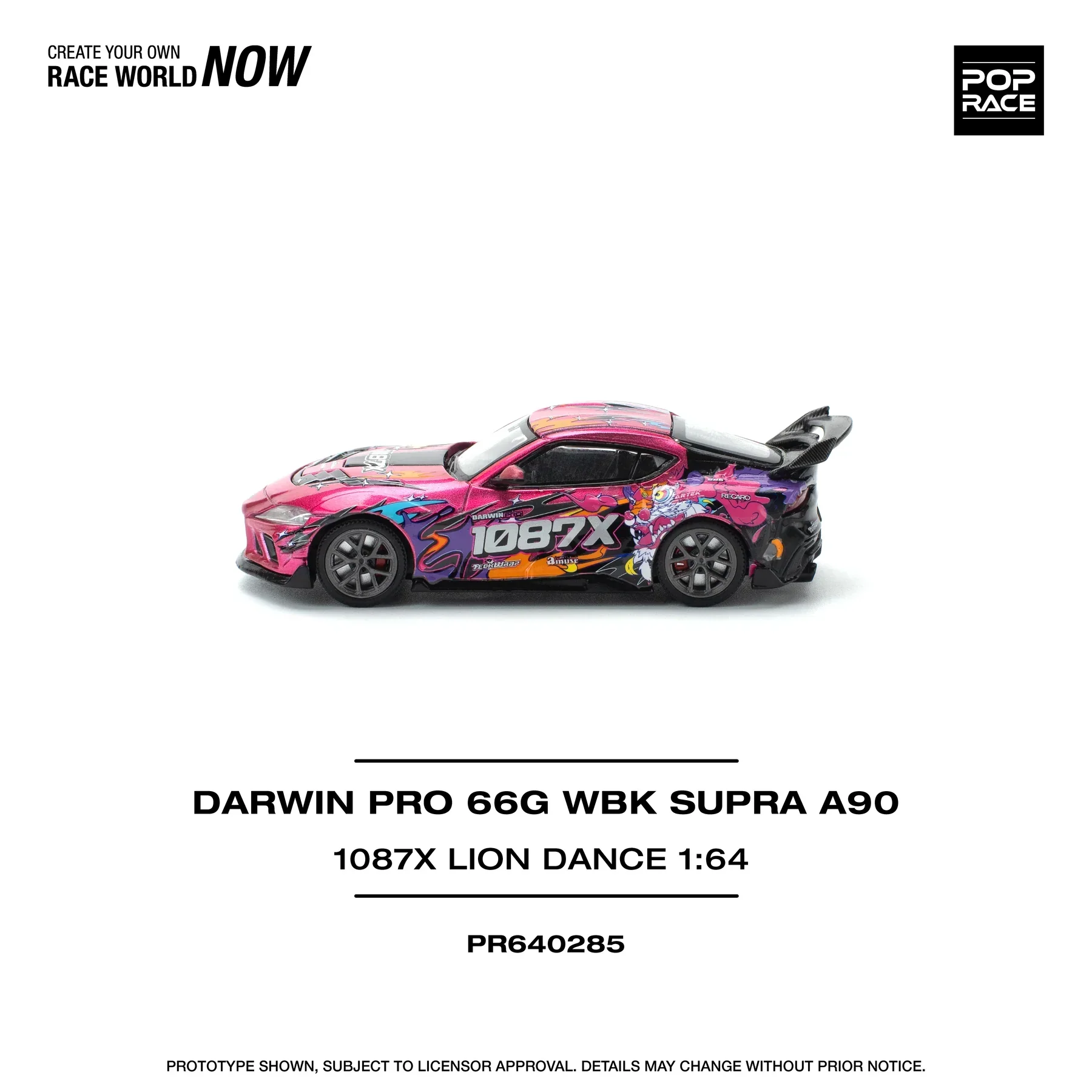 Toyota Supra (A90) Darwin Pro 66G WBK 1087X Lion Dance