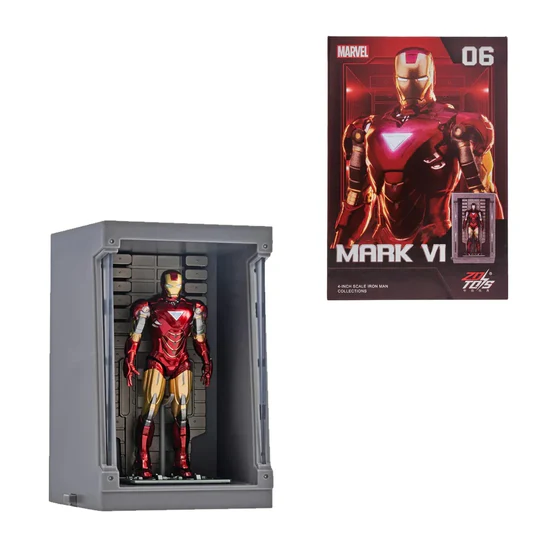 ZD Toys Iron Man Hall of Armor Mark VI (MK06) 4-Inch Action Figure