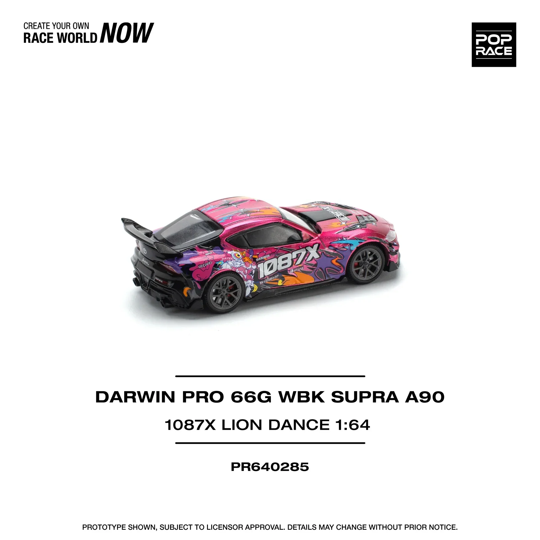 Toyota Supra (A90) Darwin Pro 66G WBK 1087X Lion Dance
