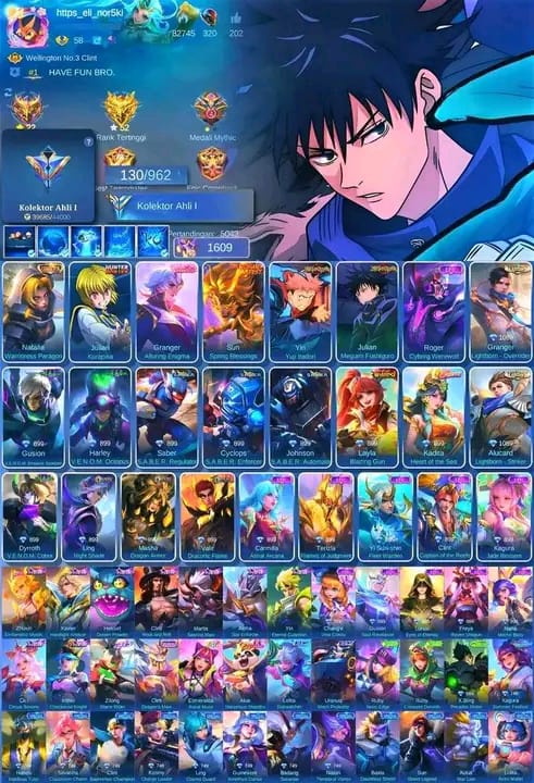 Akun Mobile Legends Sultan