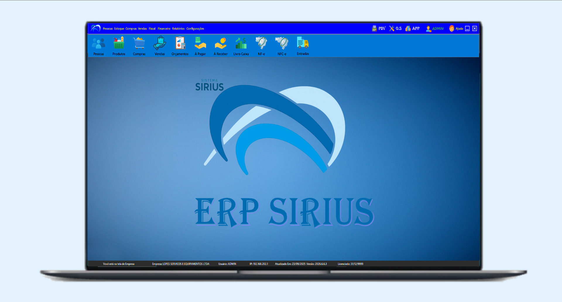 ✰ Sistema ERP Sirius