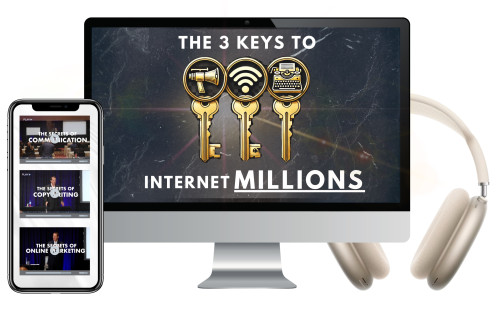 The 3 Keys to Internet Millions Course by #1 New York Times Best-Selling Author and Marketing Genius Kevin Trudeau 