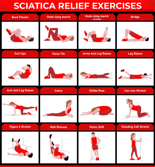 Sciatica Relief Exercise Chart