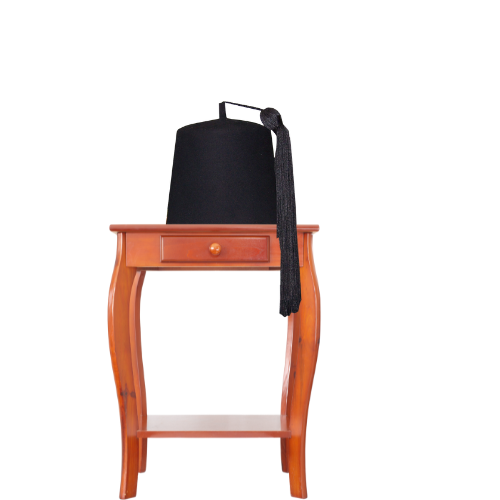 Moorish American Black  Fez with tassel