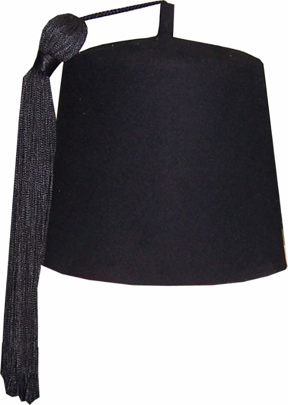 Moorish American Black  Fez with tassel