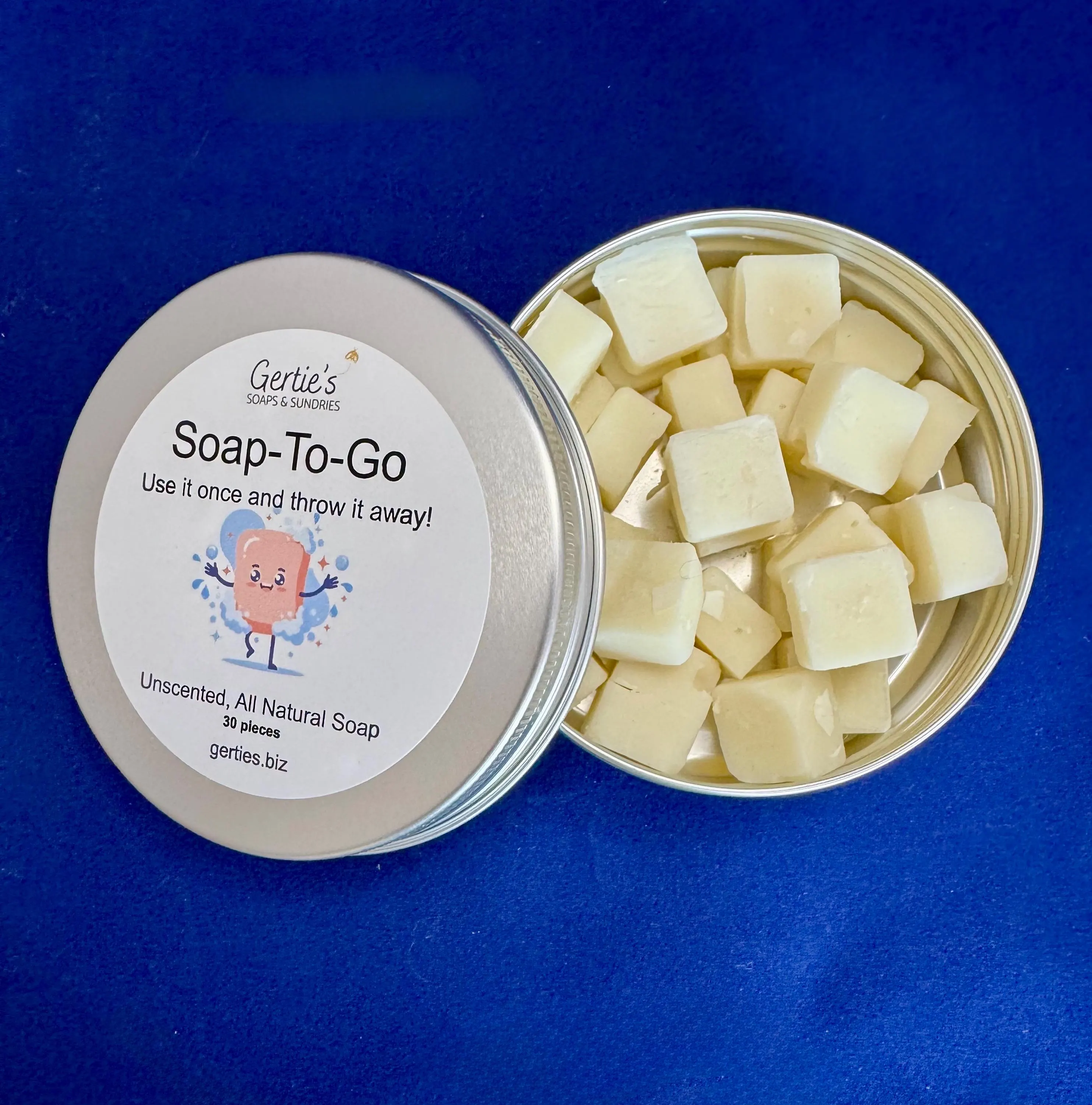 Portable All-Natural Soap Cubes