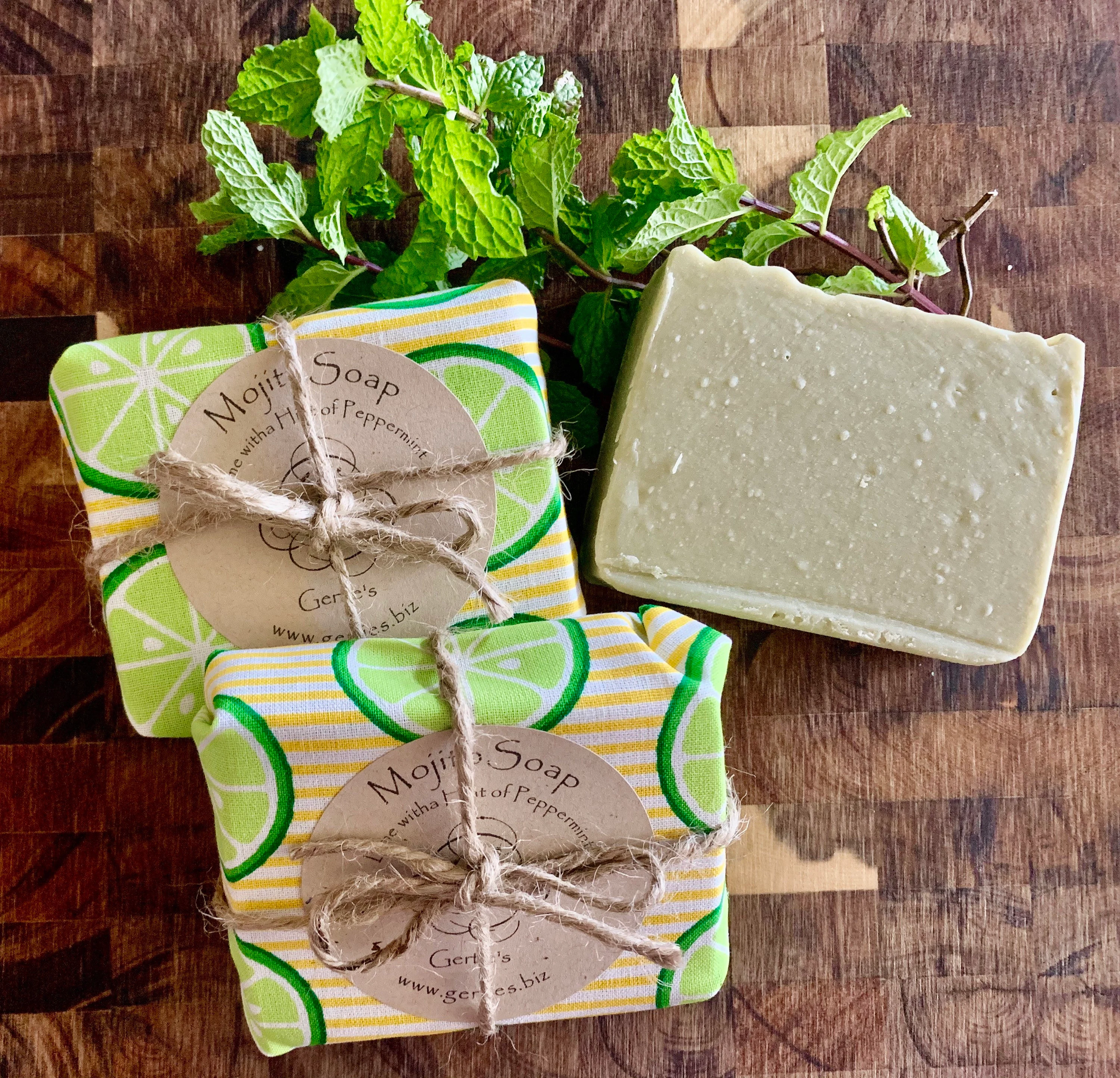 Mojito Natural Soap with French Green Clay 