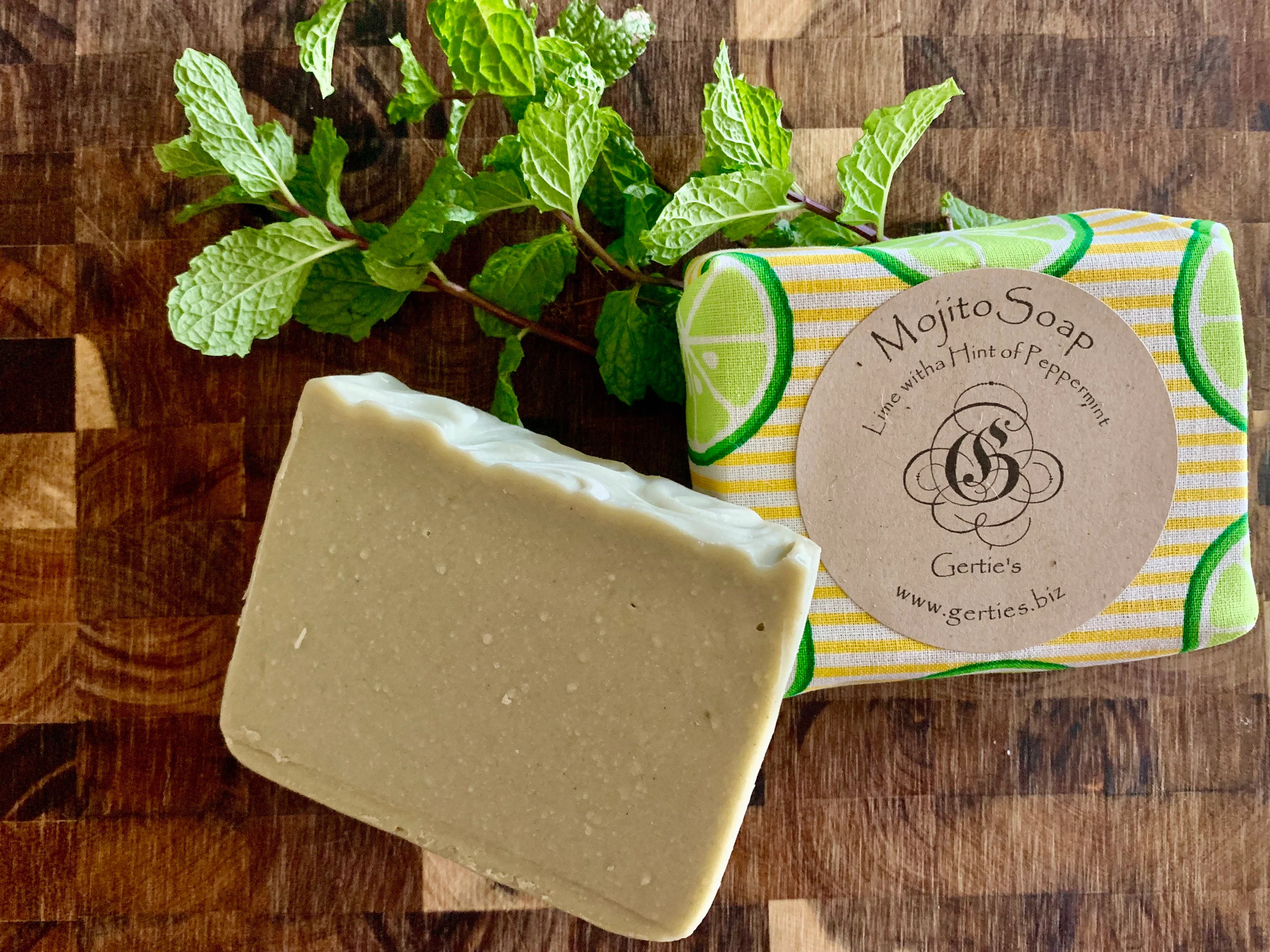 Mojito Natural Soap with French Green Clay 