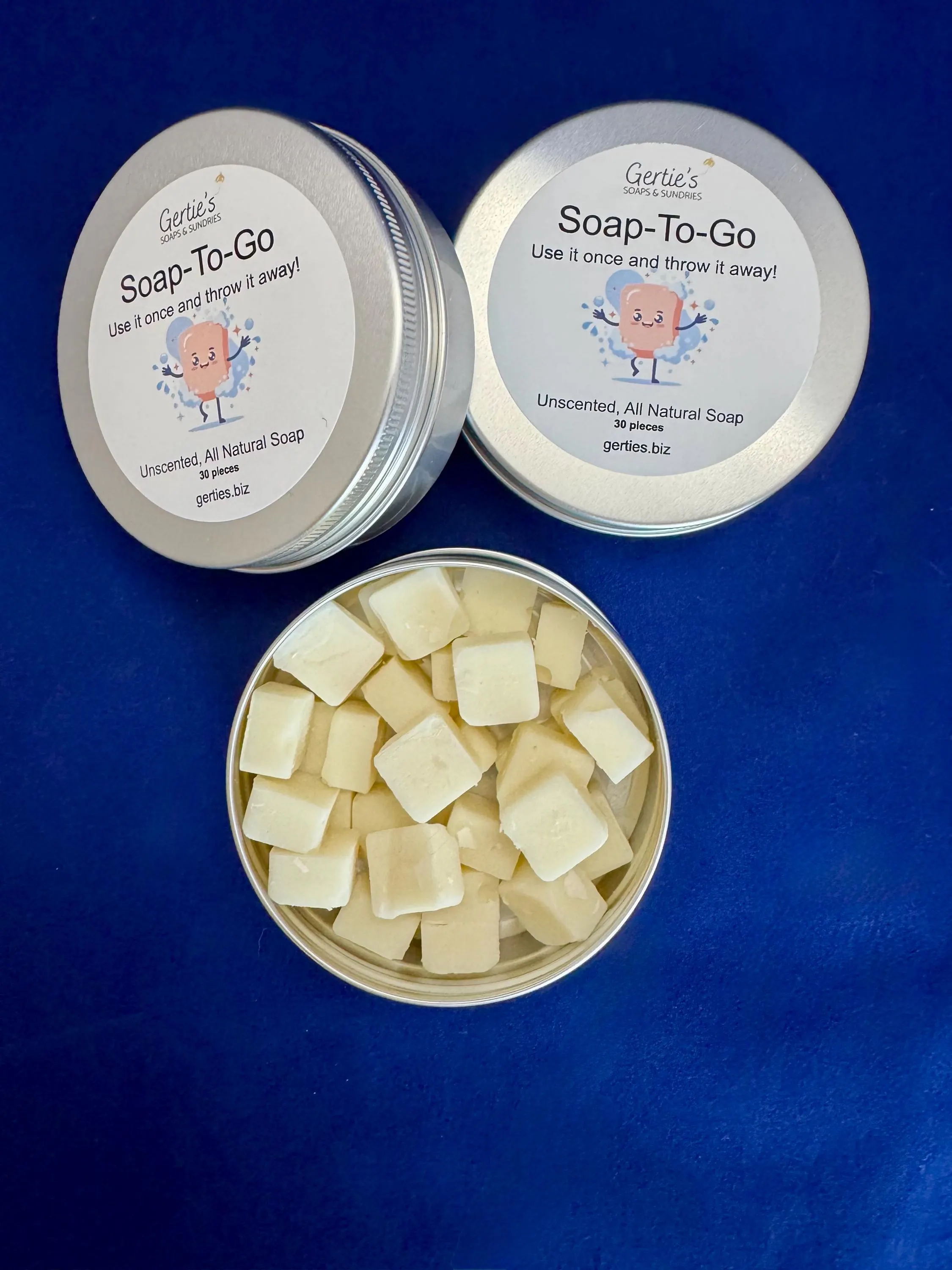 Portable All-Natural Soap Cubes