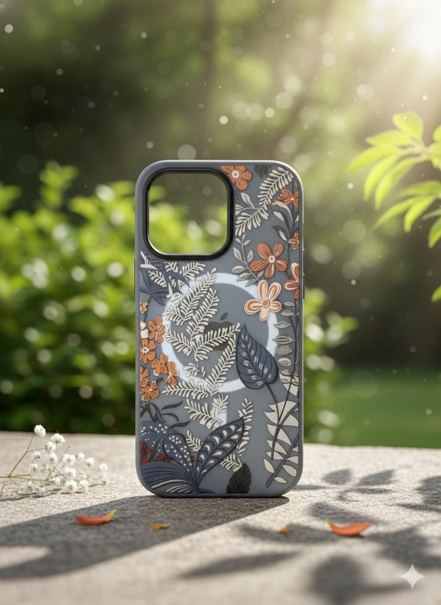 iPhone 17 Pro (Botanic Elegance Embossed Floral Case)