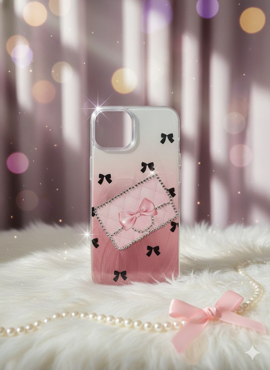 iPhone 14 (Chic Bow Glam Case)