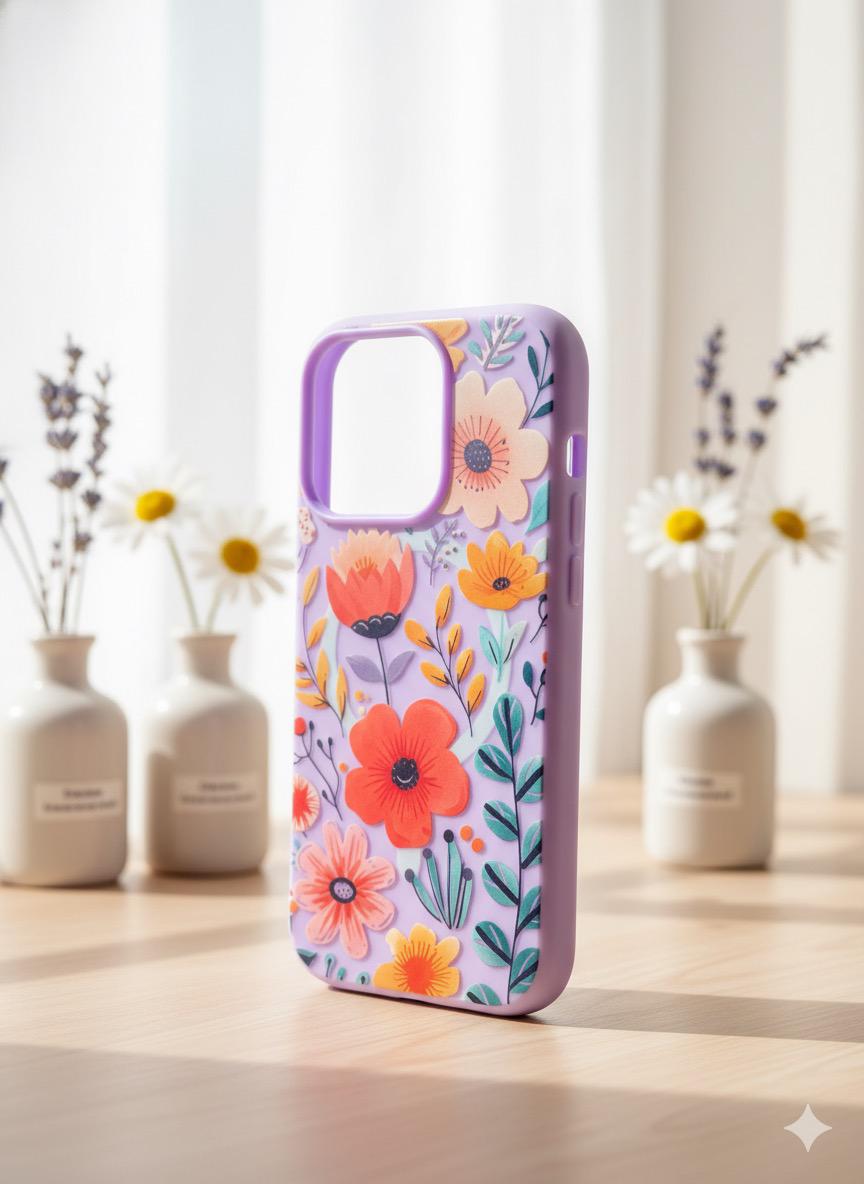 iPhone 15 Pro (Lilac Blossom Case)