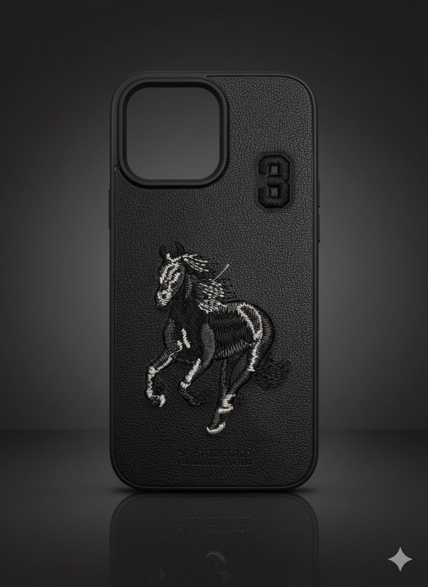 Luxury Leather Horse Design Phone Case