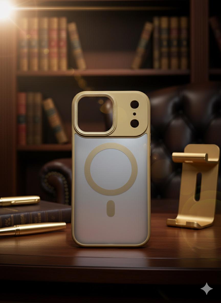 iPhone 17 Pro Max (MagSafe Aura Frosted Gold Case)
