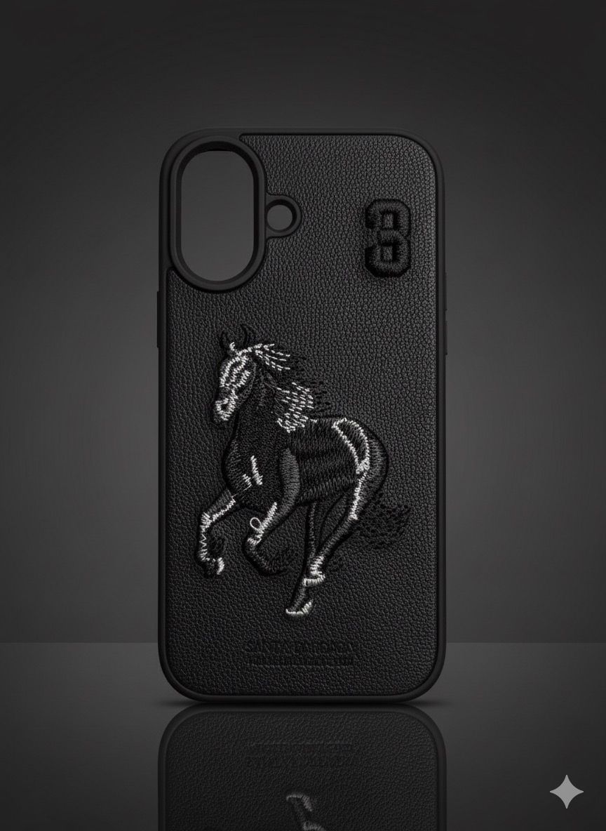 Horse Embroidered Phone Case