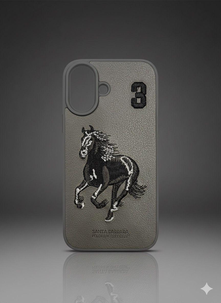 Horse Embroidered Phone Case