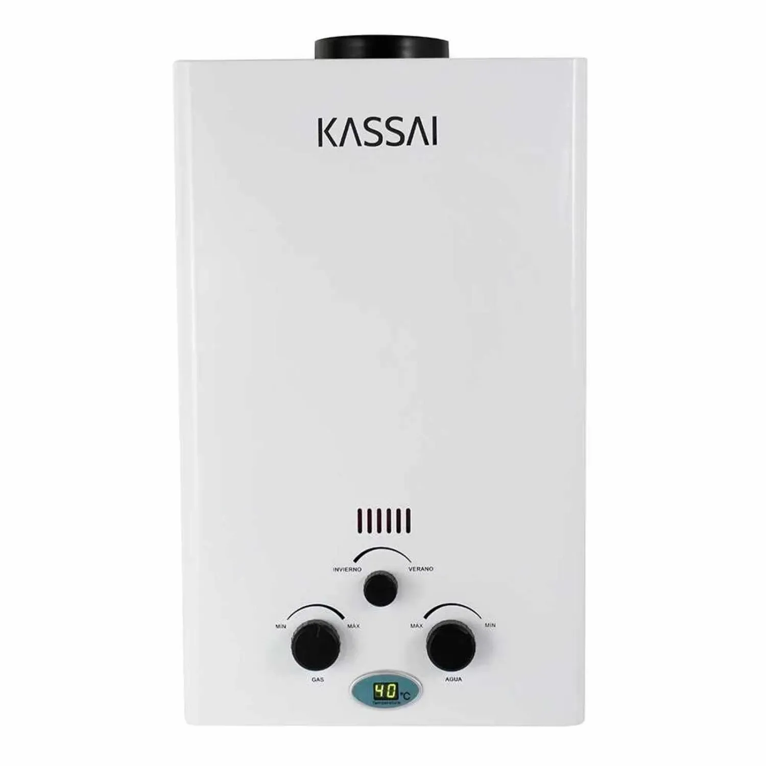 Calentador de Paso Instantáneo 3 Volts (2 baterías de 1.5 V tipo D) KASSAI 8lpm