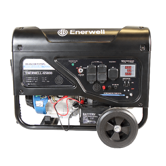 Generador portátil a gasolina 5,000 W 1 x 120/240 VCA ENERWELL-G5000