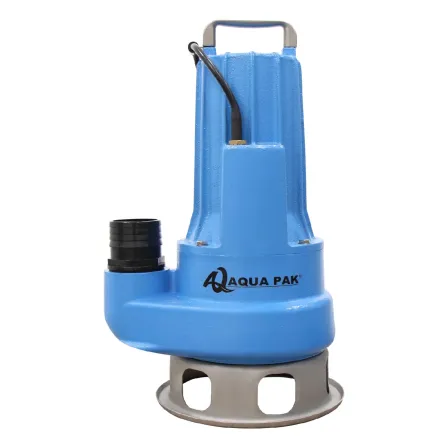 Motobomba sumergible para efluentes y lodos de alto paso de sólidos 2HP 1X230V AQUA PAK