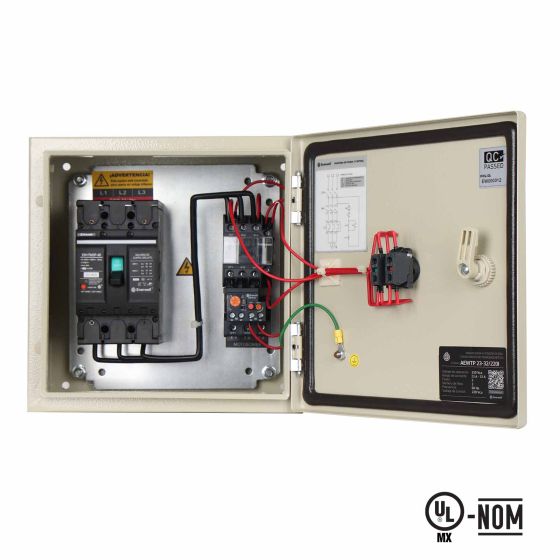 Arrancador a tensión plena con interruptor termomagnético 7.5 - 12.5 HP AEWTP 23-32/220I