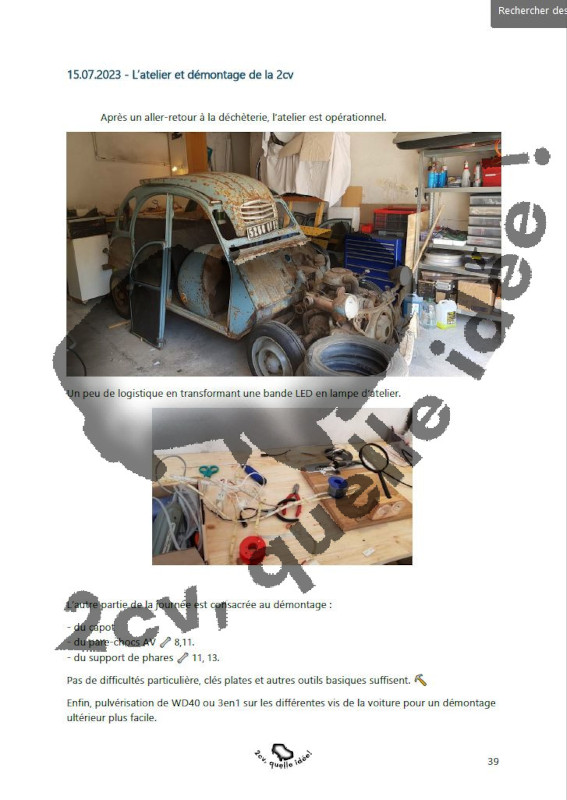 L'HISTOIRE d'une RESTAURATION en IMAGES