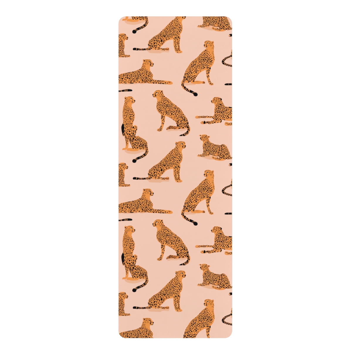 Leopar Desenli Kaymaz Yoga Matı