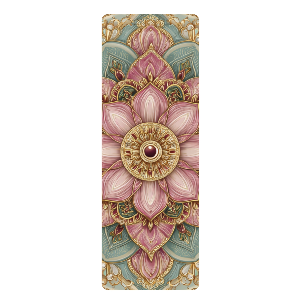 Mandala Desenli Kaymaz Yoga Mat