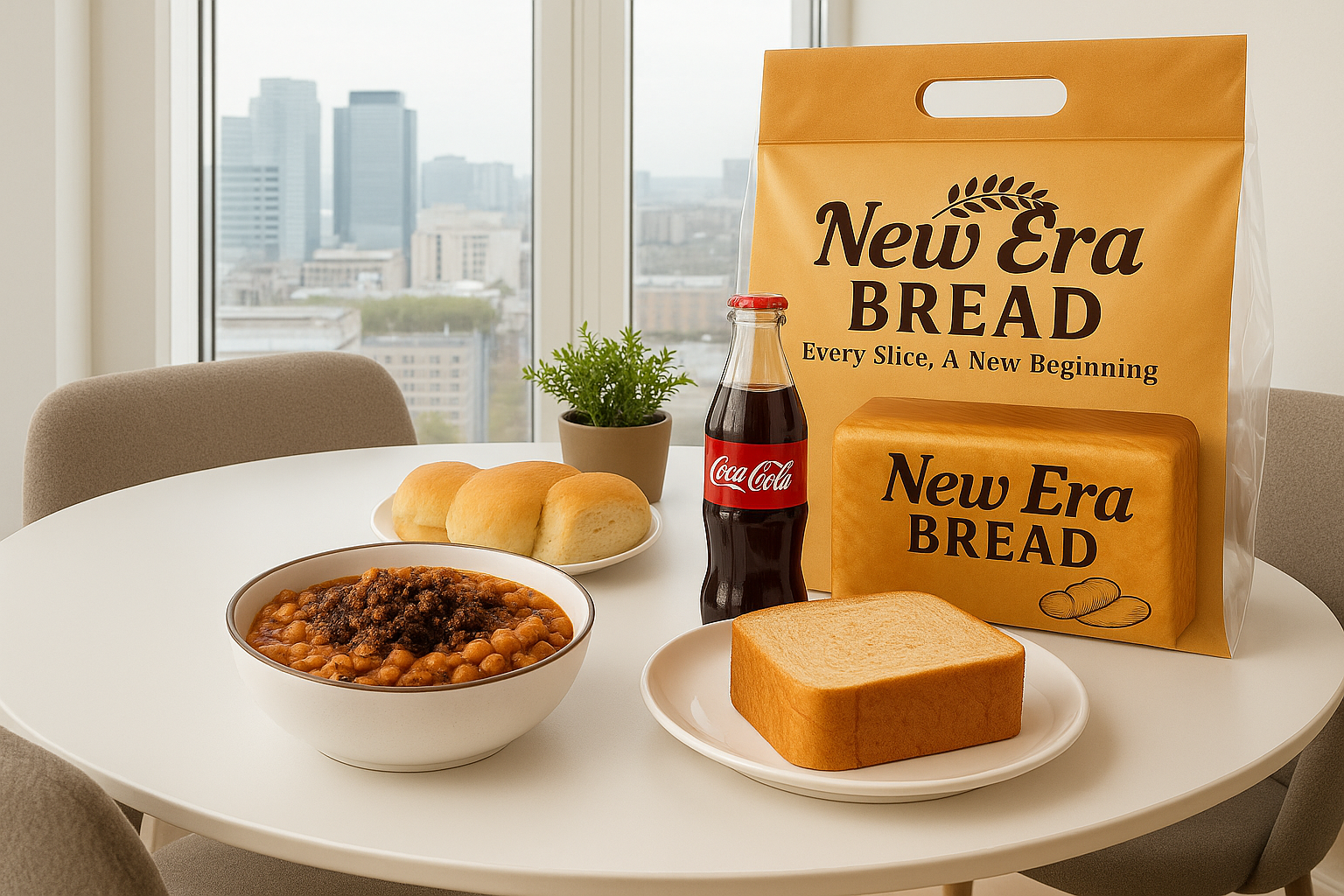 The Combo - Authentic Ewa Agoyin + Agege Bread