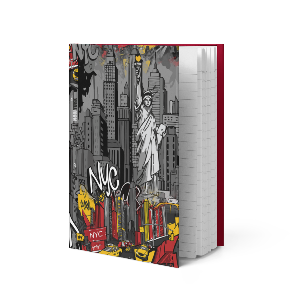 NYC Illustrated Notebook with matte Hardcover 