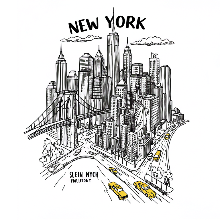New York City Skyline T-Shirt