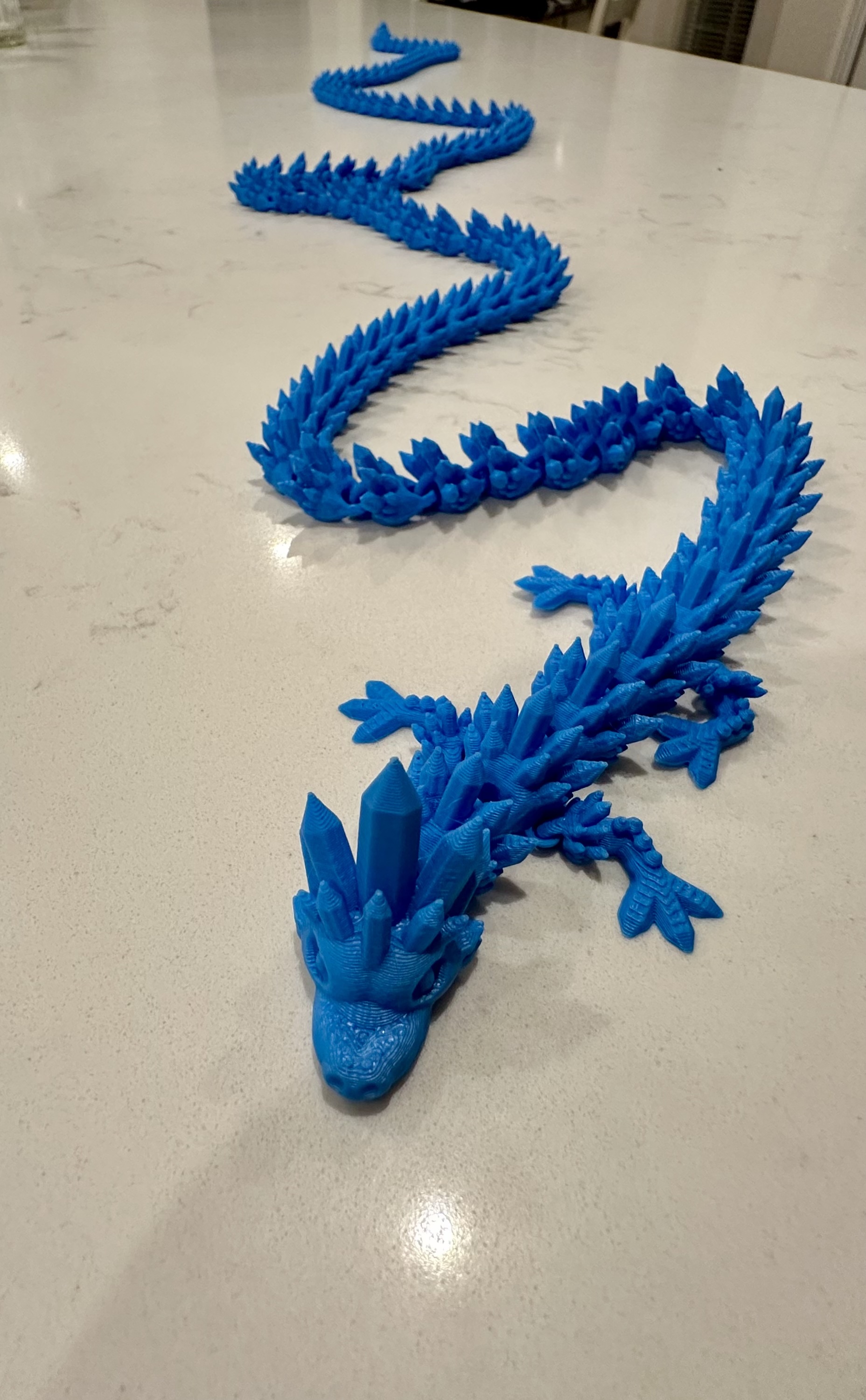 5 Foot Crystal Dragon