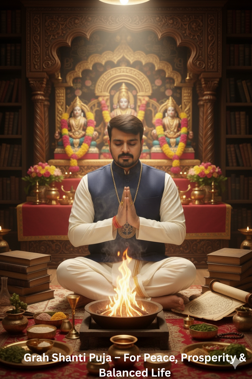 Advance Grah Shanti Puja Kit - एडवांस ग्रह शांति पूजा किट – ग्रह दोष से मुक्ति और समृद्धि का मार्ग