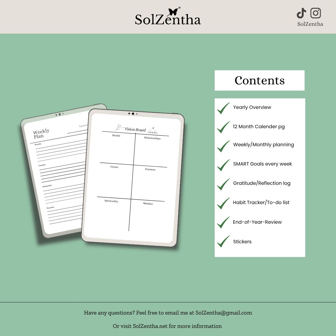 MindinVision: Weekly & Monthly Planner