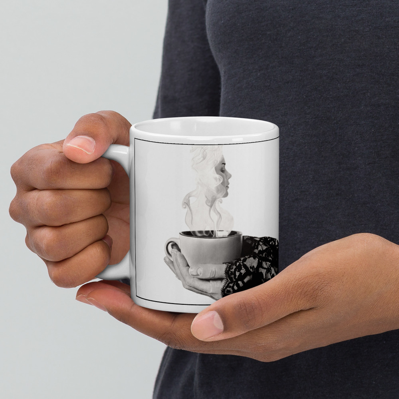 White glossy mug - "Chai Chi"