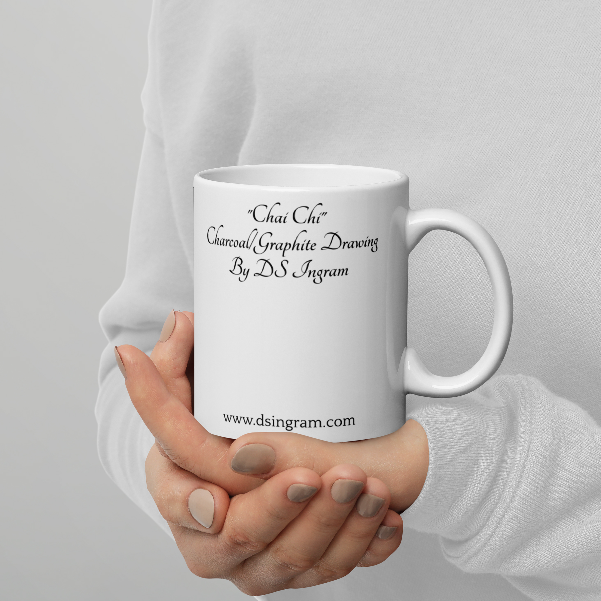 White glossy mug - "Chai Chi"