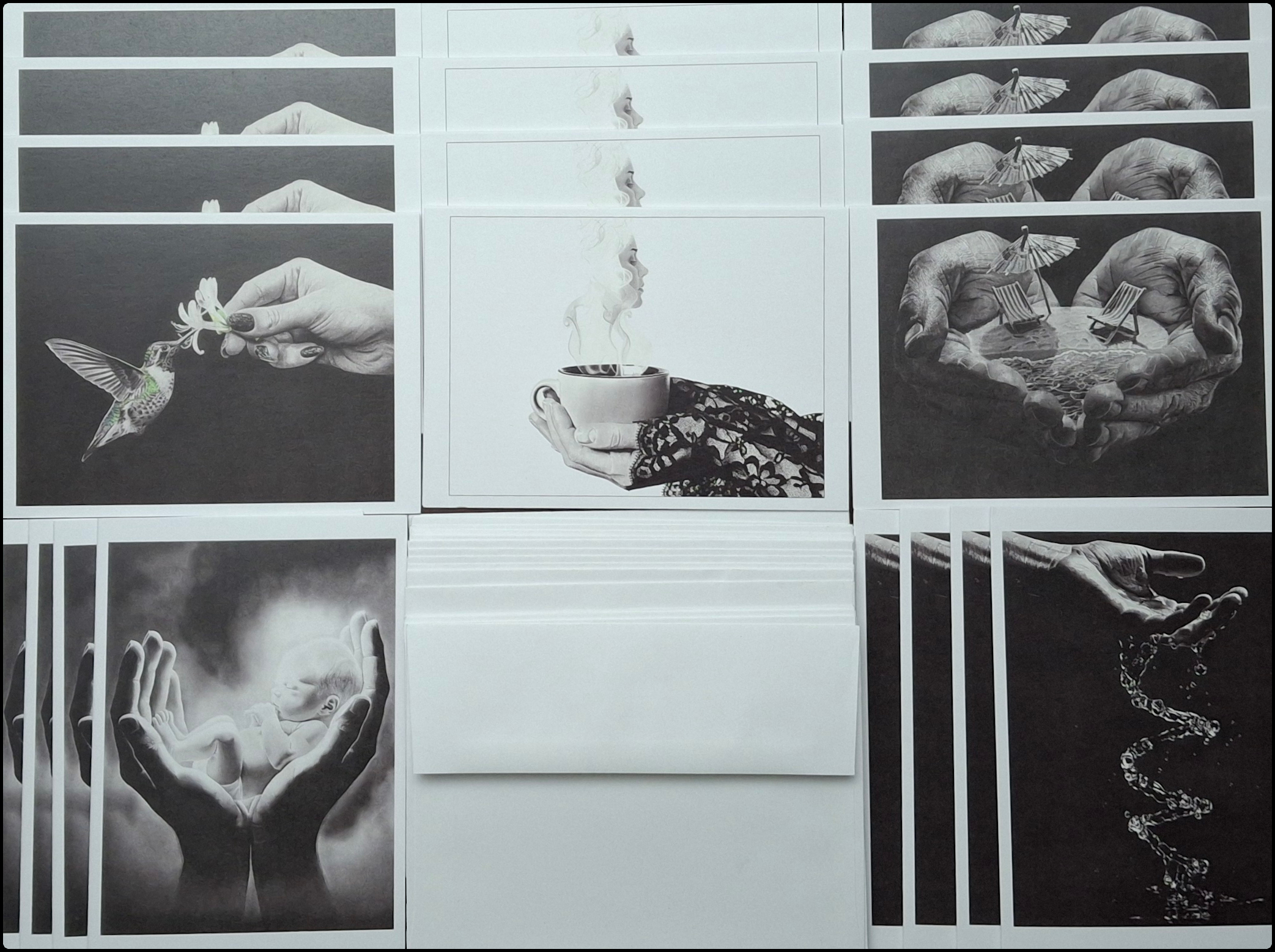 Hand-Signed Greeting Cards - Set Of 20 - Variety Pack