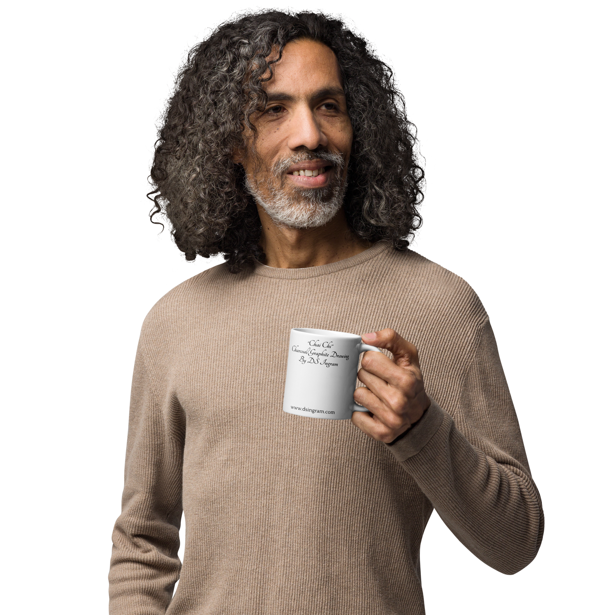 White glossy mug - "Chai Chi"