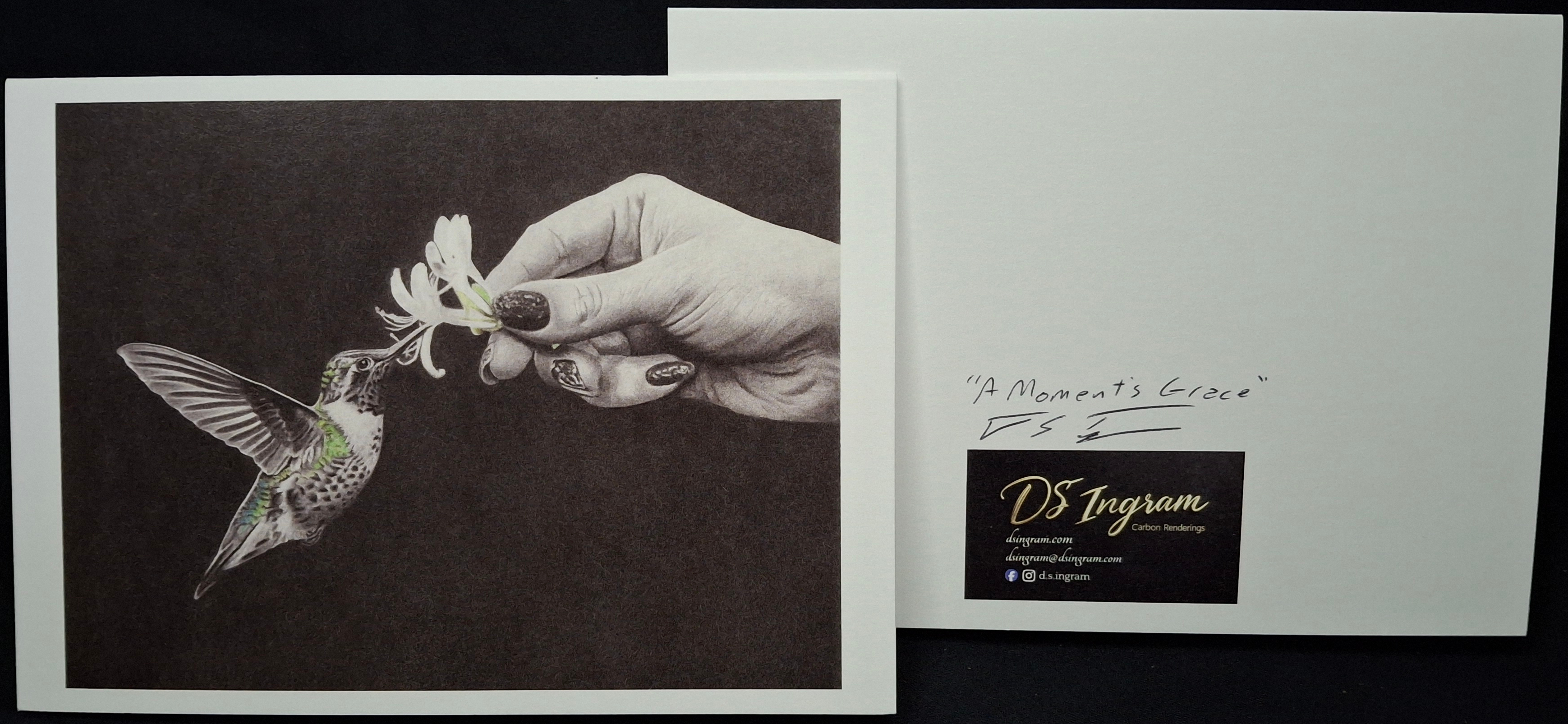 Hand-Signed Greeting Cards - Set Of 20 - "A Moment's Grace"