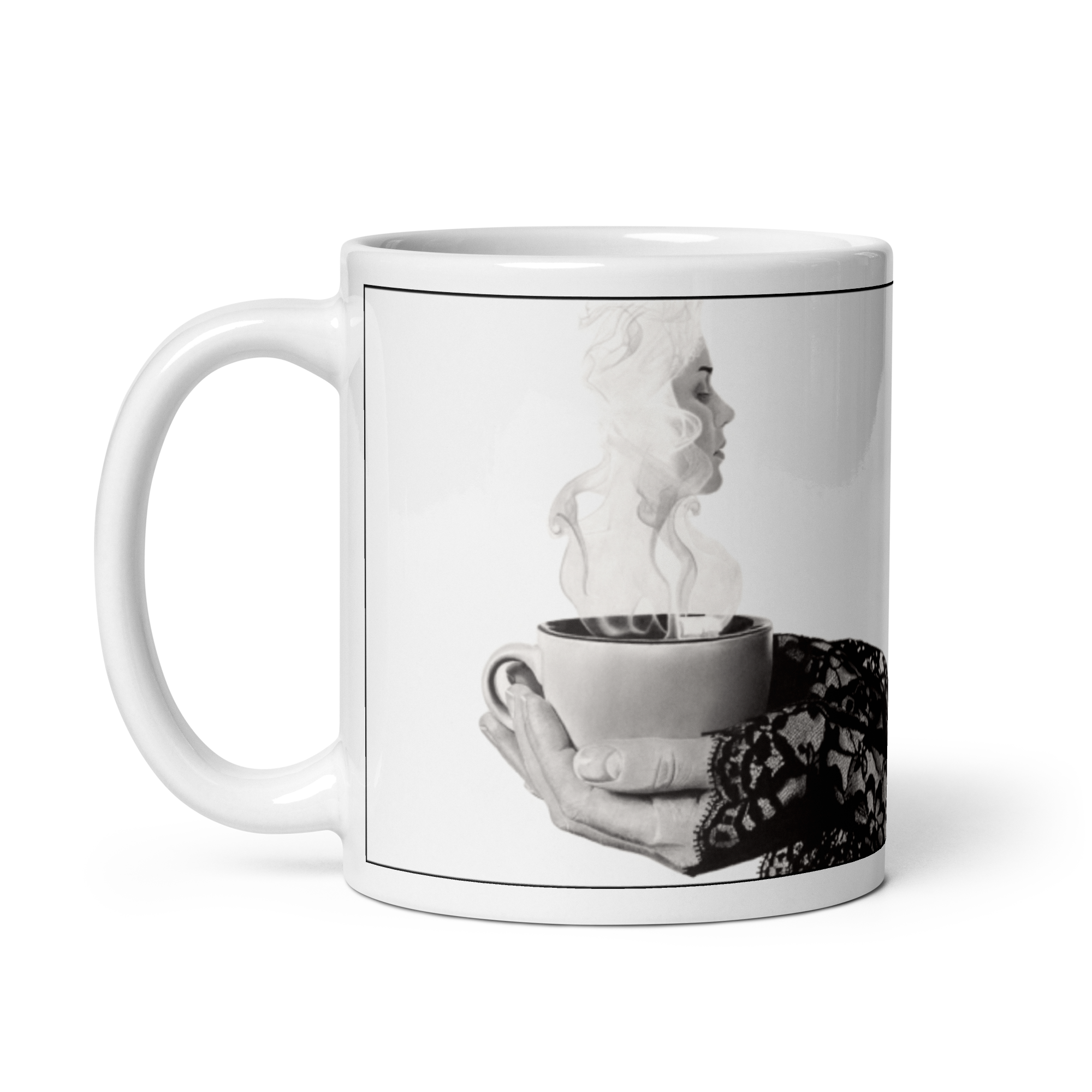 White glossy mug - "Chai Chi"