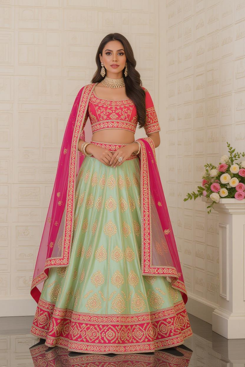 Embroidered Lehenga Choli
