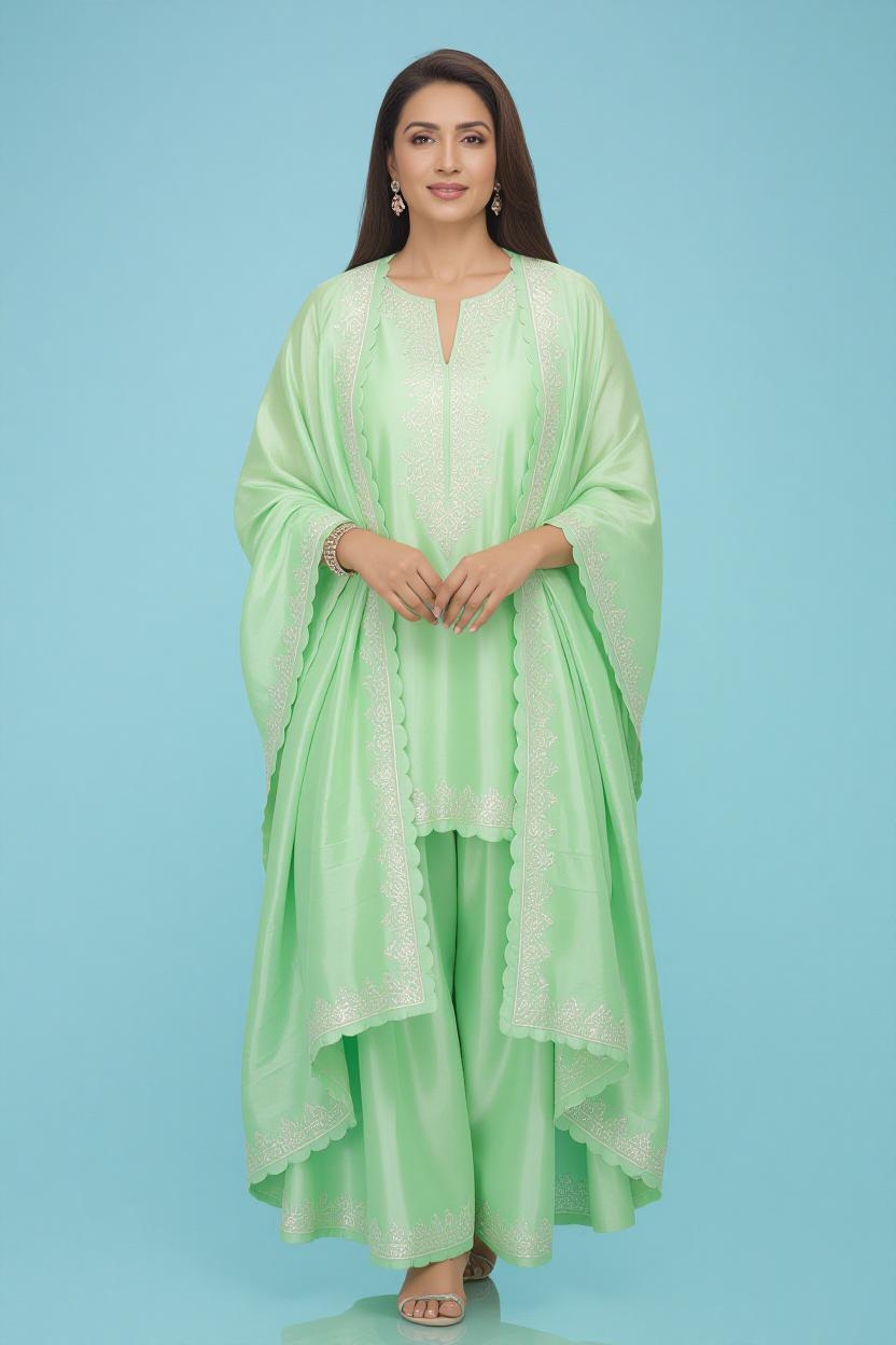 Pastel Green Three-Piece Suit