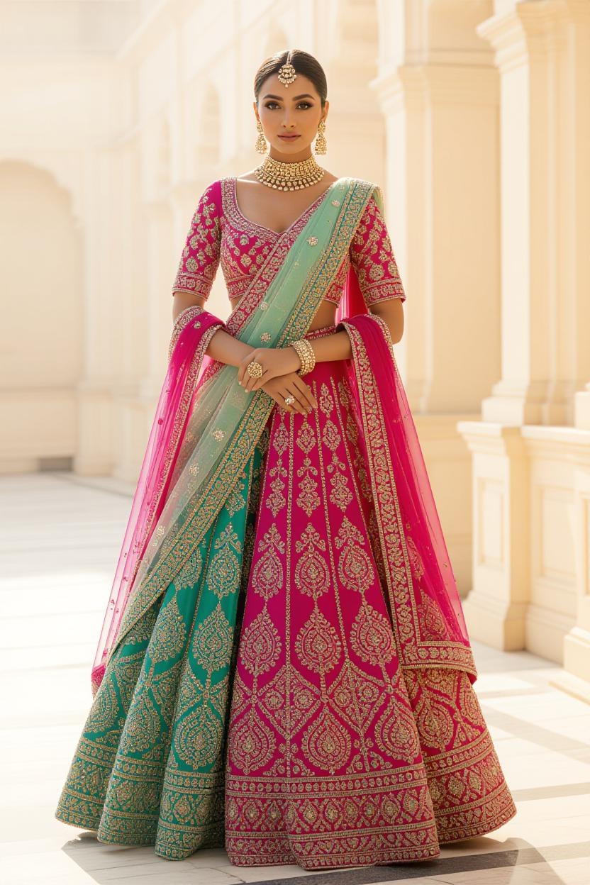 Embroidered Bridal Lehenga