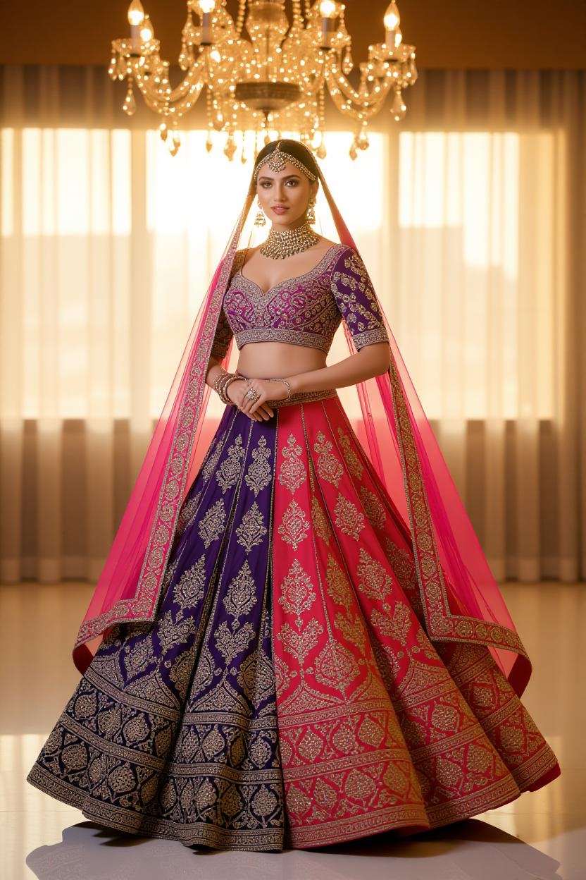 Embroidered Bridal Lehenga