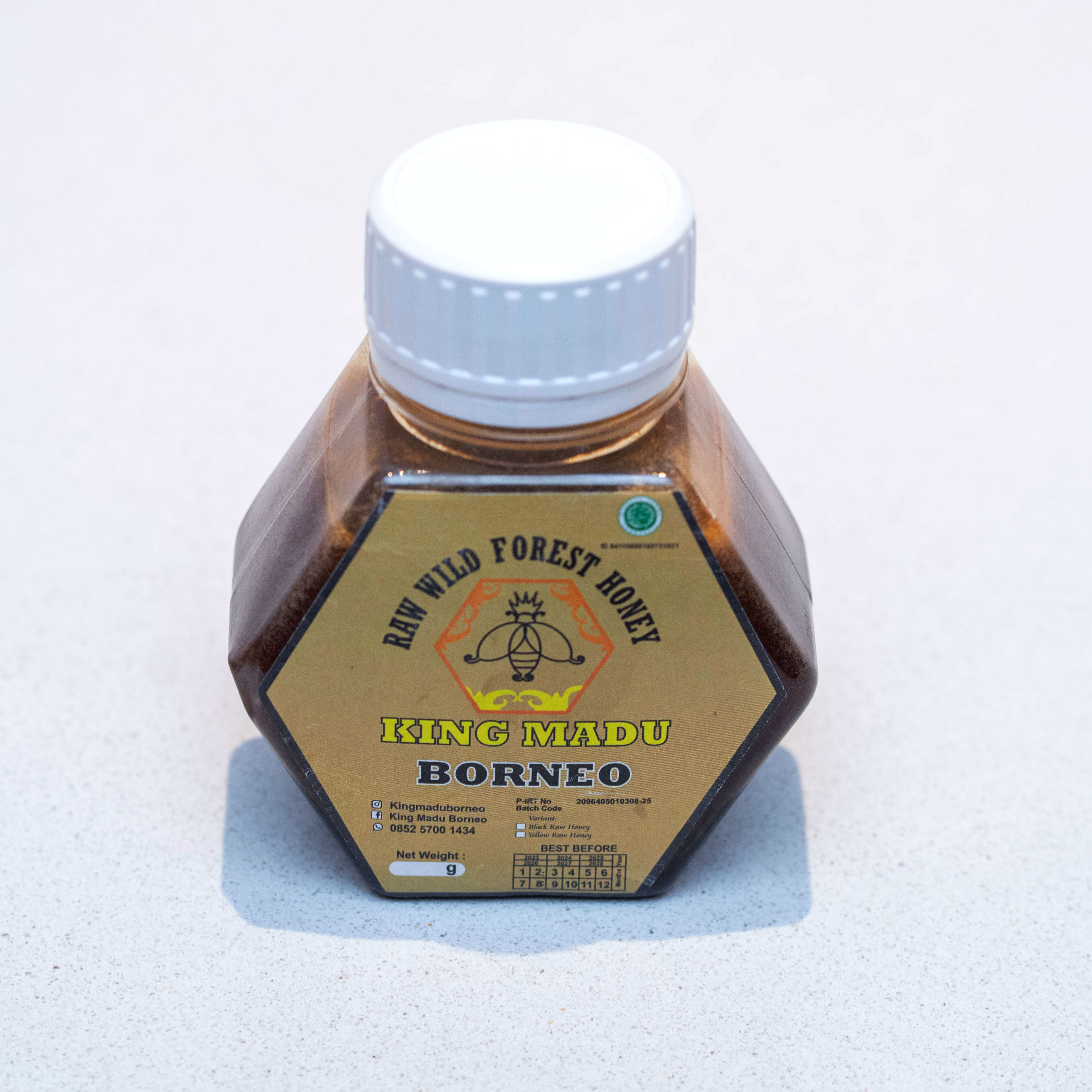 Black  Forest Honey hexa top white  250g