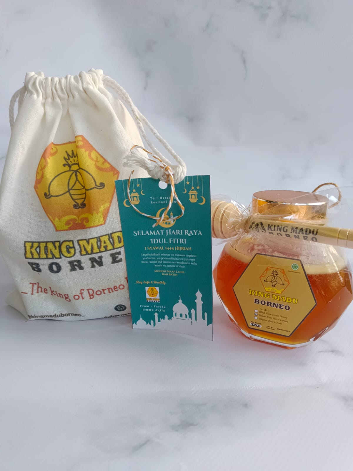 Yellow Forest Honey jar & Stik200g