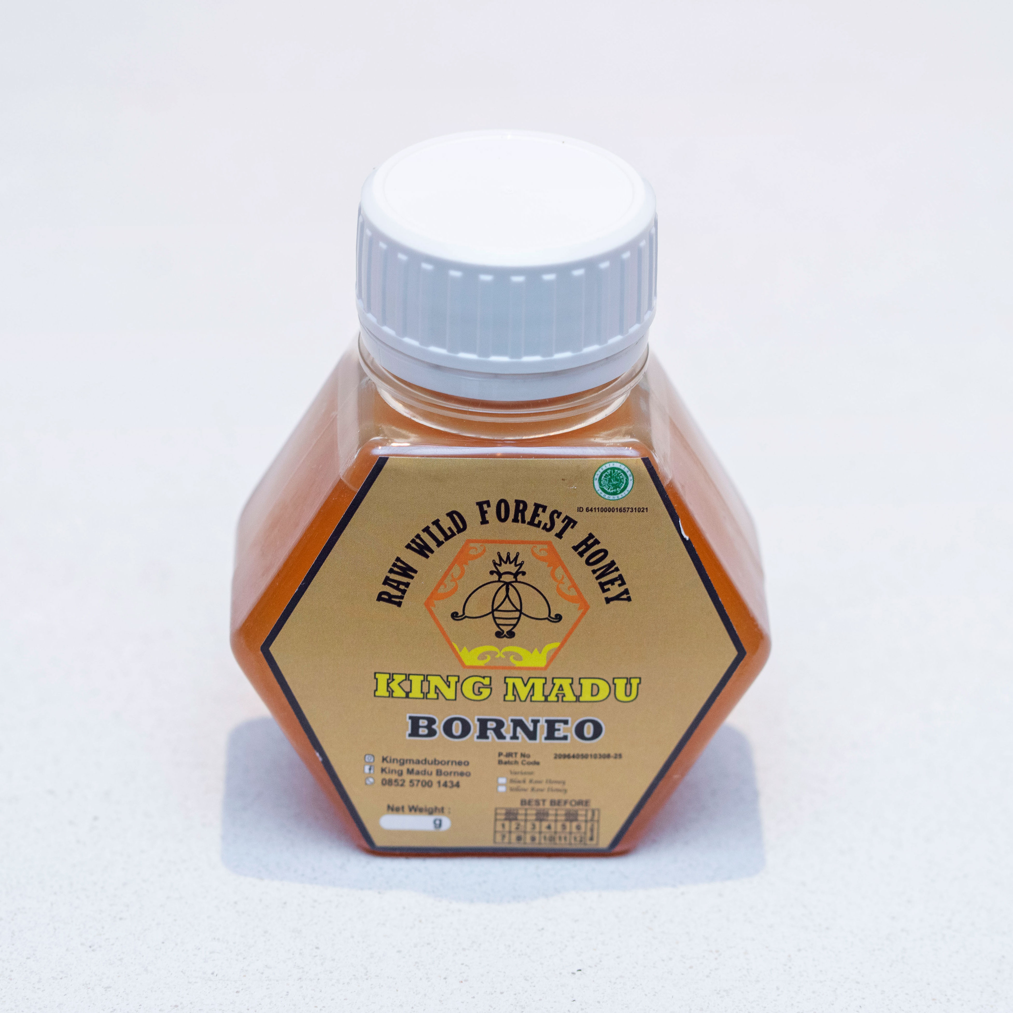 Yellow Forest Honey hexa top white  250g
